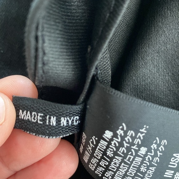 3X1 pants black coated wax skinny women’s 30 stretchy EUC Revolve - Picture 8 of 9